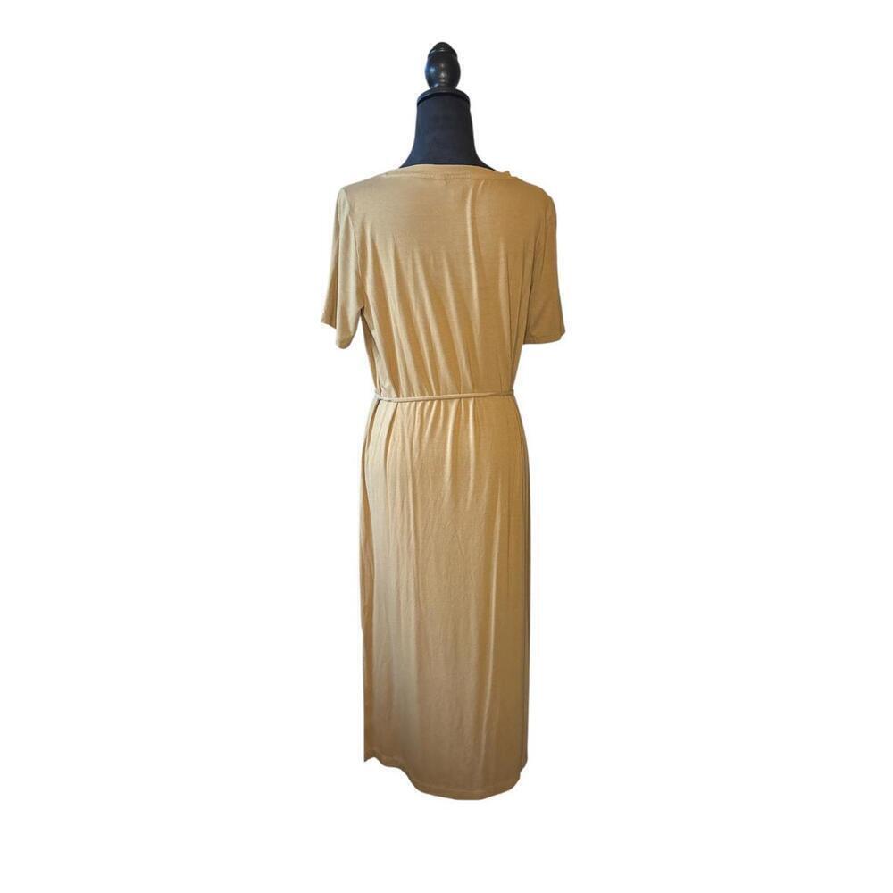 Banana Republic Brown Short Sleeve Below Knee Dress - Size M - Picture 2 of 5